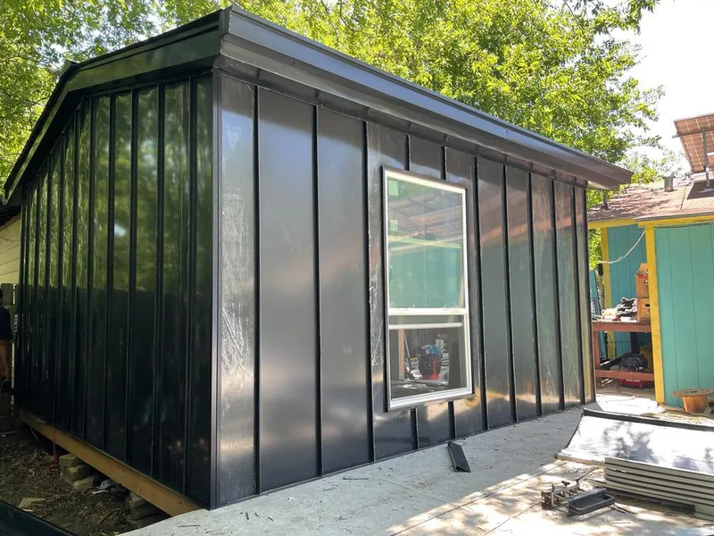 Black standing seam metal wall panels for Metal Roof Installation in Cocoa West